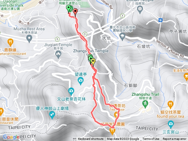 政大後山-樟山寺-樟湖步道一半