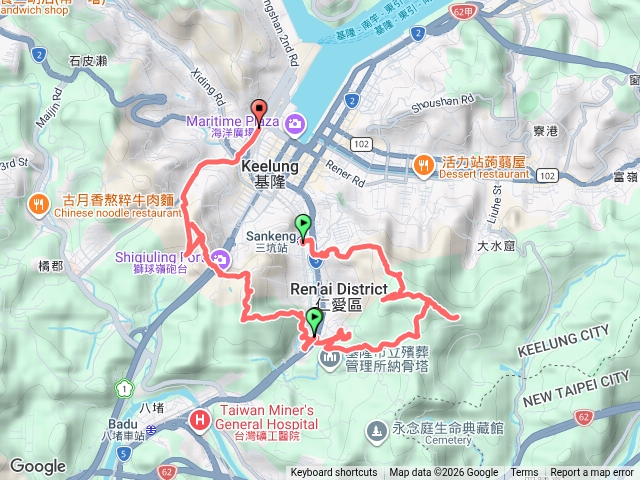基隆仁愛 紅淡山-南榮山-獅球嶺(砲台)-劉銘傳隧道