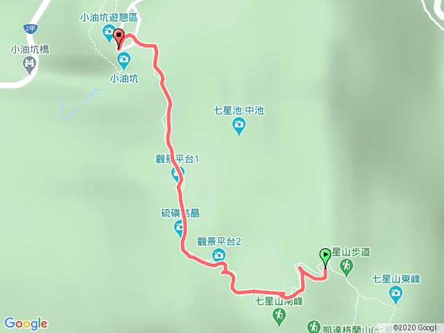 2020-10-10七星山下山清晨7：00