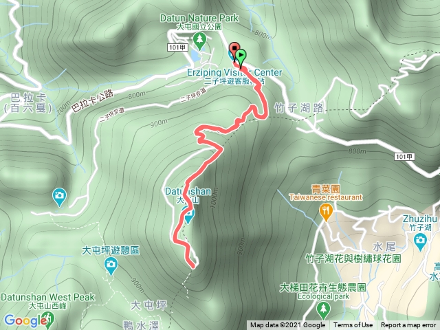 大屯山-二子坪第一停車場上