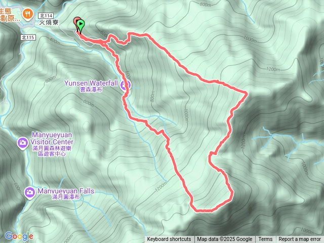 逐鹿山卡保山雲森瀑布