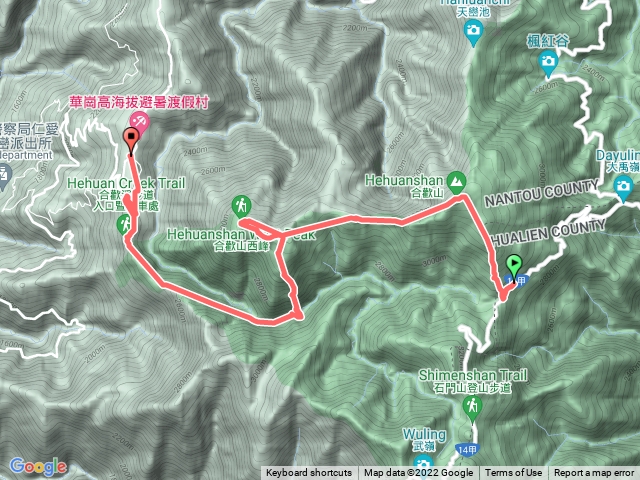 合歡山北西峰下華崗