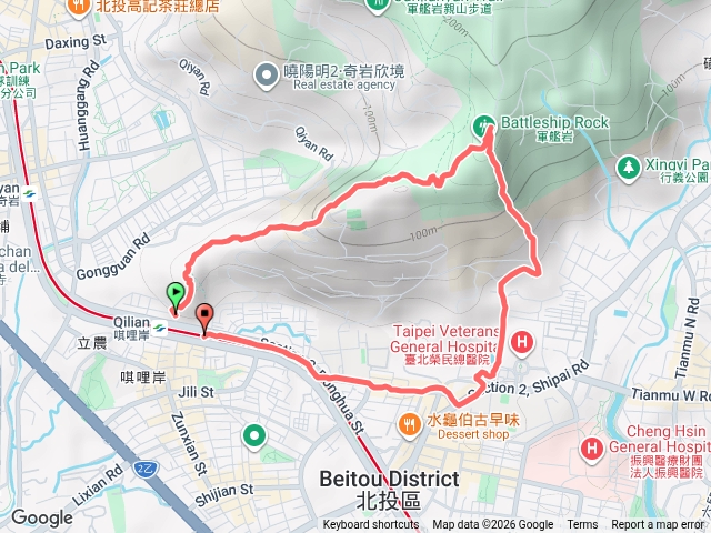 奇岩山軍艦岩縱走預覽圖