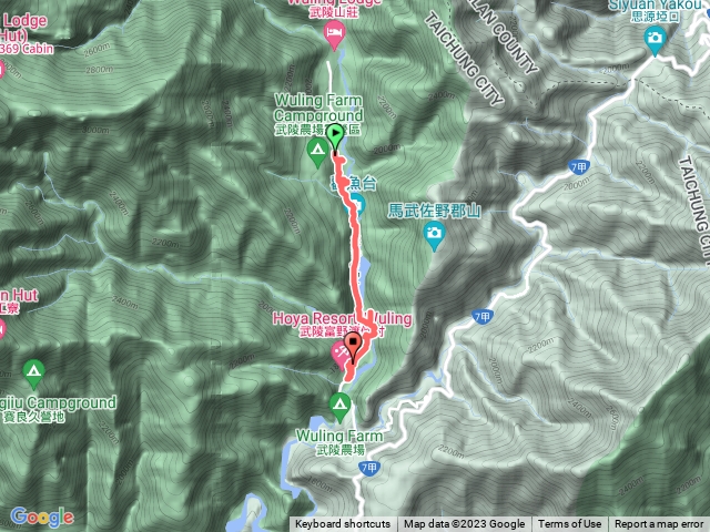 武陵農場賞花步道