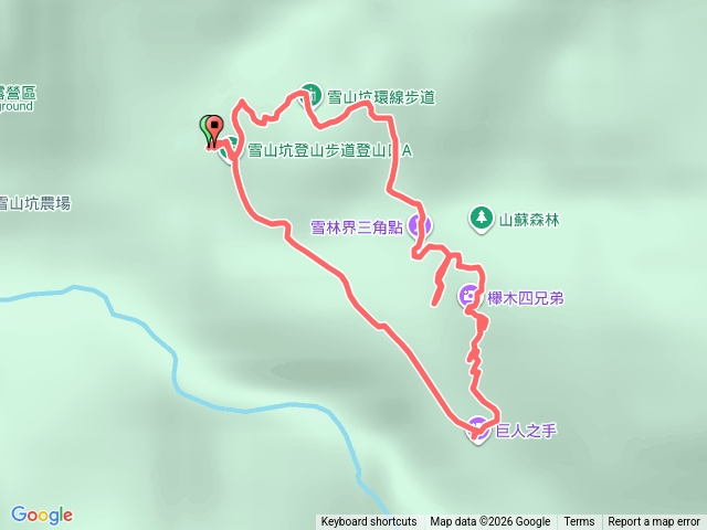 台中雪山坑步道巨人之手預覽圖