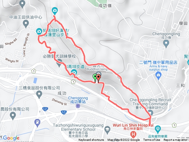 1110807知高圳步道O形路線健走