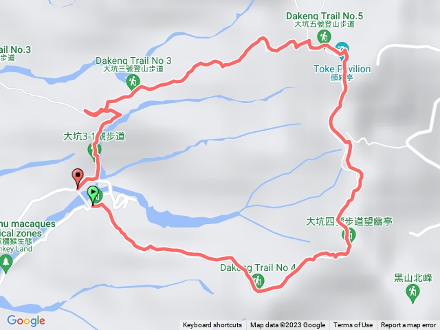 頭嵙山O型縱走-4號上5號下接3號轉3-1