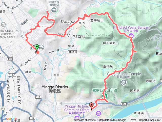 113/12/15-鳳鳴/龜山/鶯歌八連峰(鳳鳴火車站-1山子頂山-2福源山-3圳頭山-4望湖山-5阿南坑山-6彰埔坑山-7鶯歌石山-鶯歌火車站)預覽圖