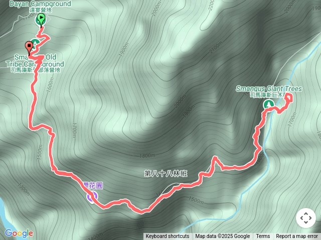 達宴露營區往司馬庫斯神木