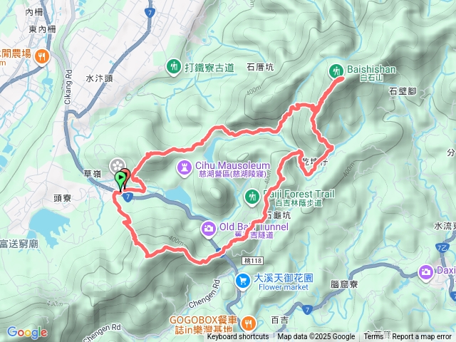 慈湖頭寮山石龜坑山白石山草嶺山O繞預覽圖