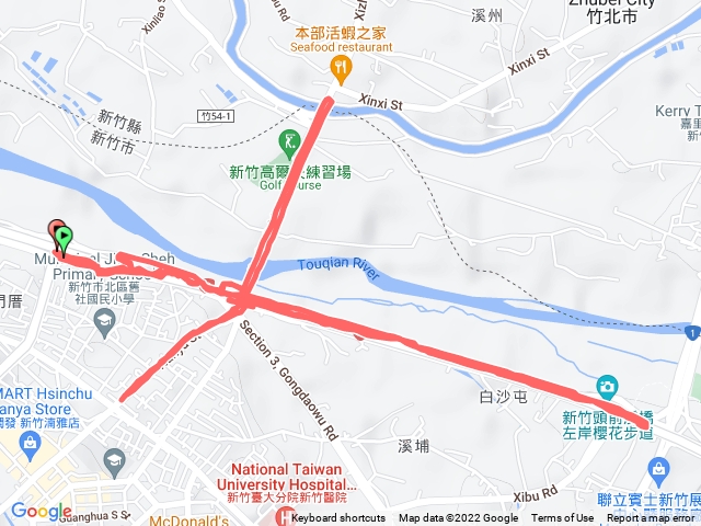 雨夜東西向快速道路