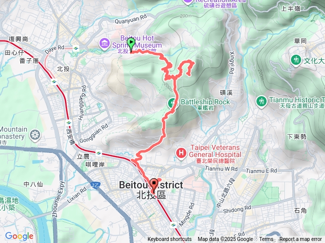 地熱谷磺溪山捷運石牌站預覽圖