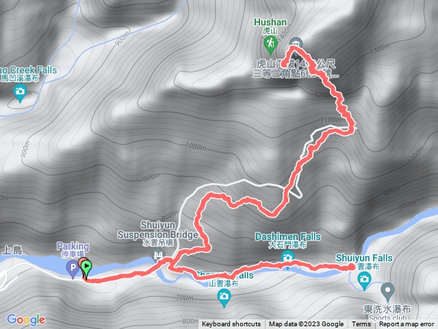 水雲瀑布虎山連走（水雲步道&水雲三星之首，含休息）