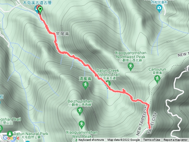 大屯溪古道，小觀音來回