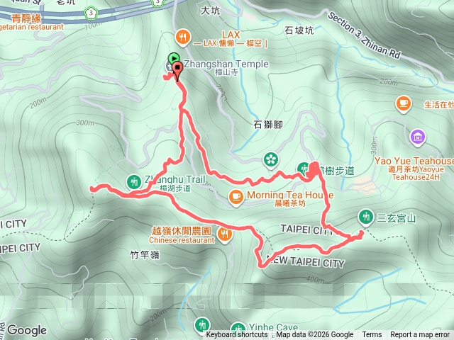 20260719樟樹湖環狀步道、貓空三山（待老坑山、鵝角格山、三玄宮山）預覽圖