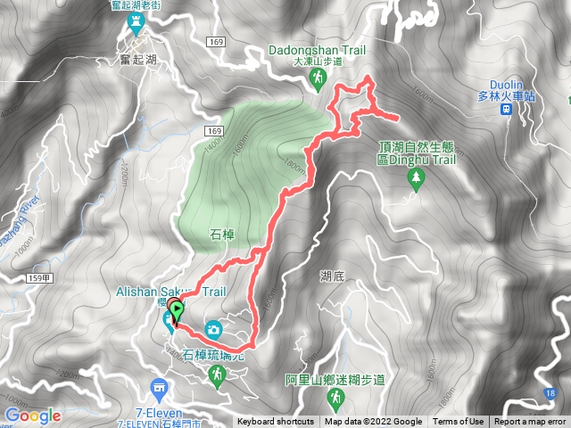 頂石棹遊客中心到大棟山