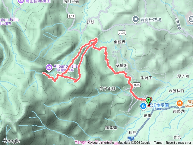 20260830 阿里磅瀑布 稜線路預覽圖
