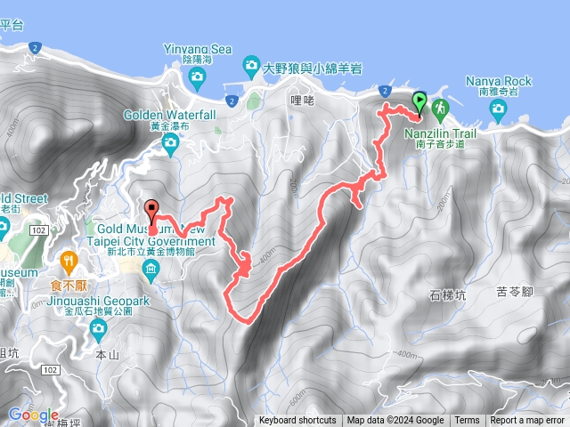 南子吝山、劍龍稜、鋸齒稜、煙囪稜、黃金洞（黃金二、五、六稜）