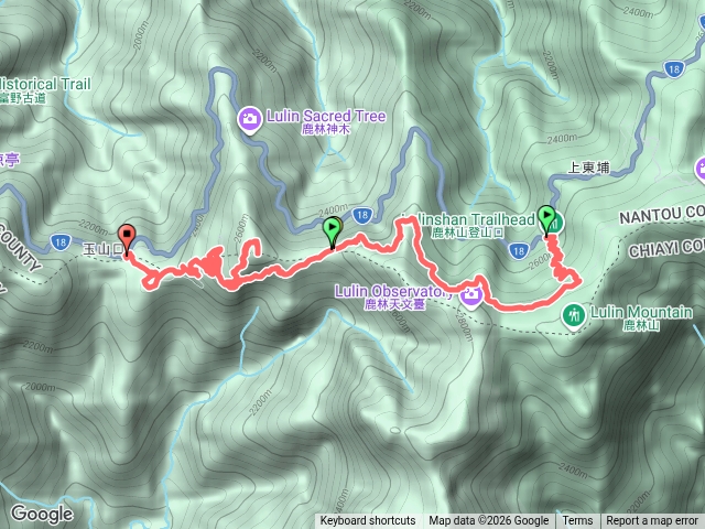 鹿林山登山口106.5K-石山2682M(原玉山林道）-新高口99.5K-20260705預覽圖