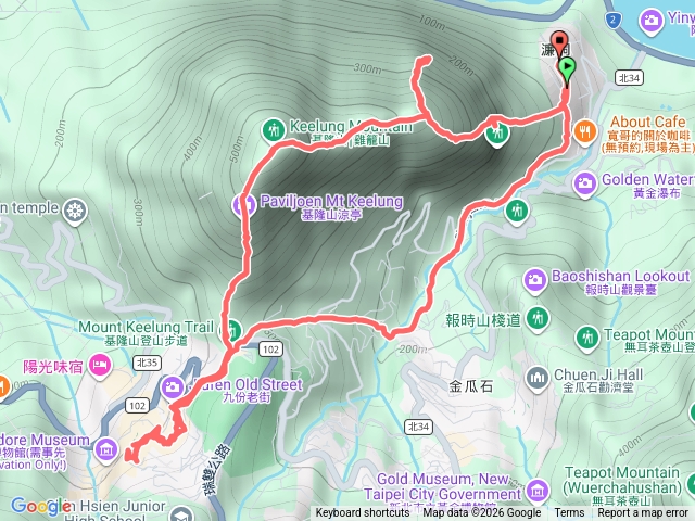雷霆峰、勇士岩、基隆山O型縱走預覽圖