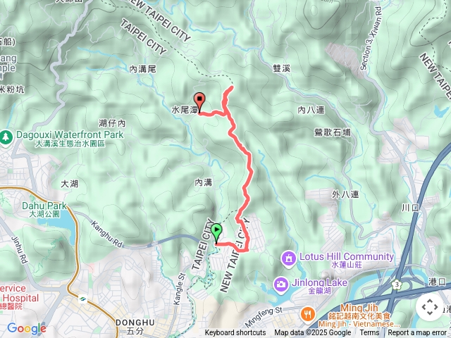 內湖內溝山、油桐嶺、汐止老鷲尖