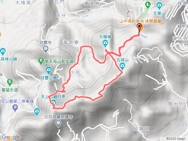山中湖 五城山 天上山 石門路 山中湖O型