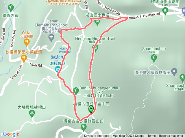 橫嶺古道湖山國小半嶺步道環狀