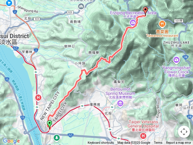 【任務一】2025臺北大縱走臺北大縱走第一段：關渡至二子坪202503091029