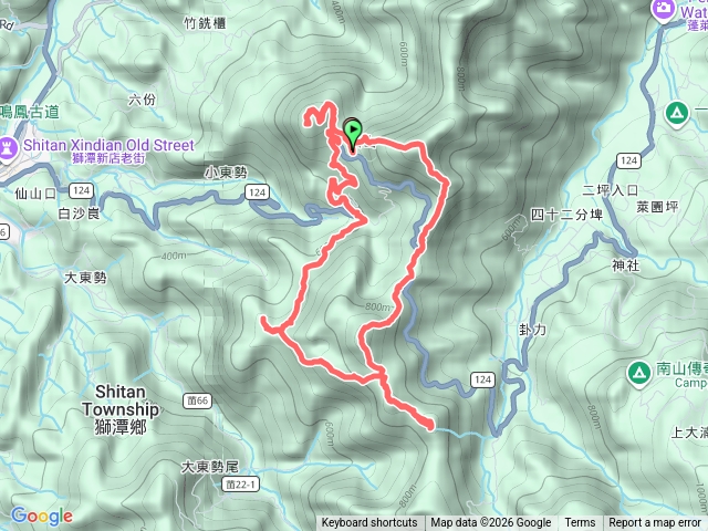 苗栗獅潭仙山古道群峰O型走預覽圖