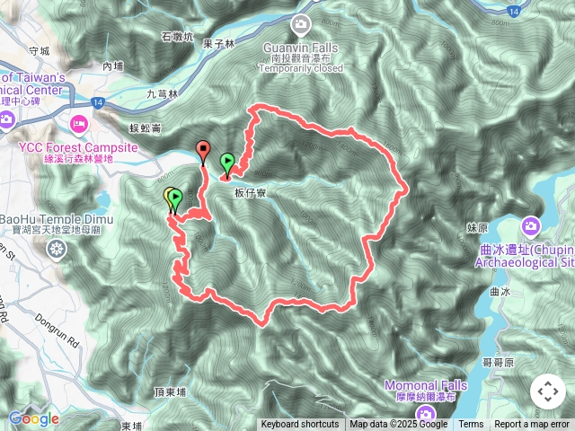埔里六秀舊武界山橫屏山一日O型
