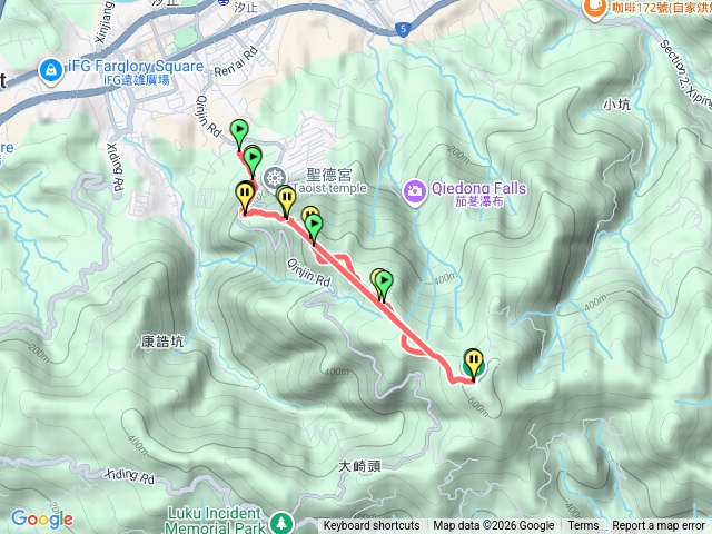 天秀宮-大尖山步道-四分子尾步道來回預覽圖