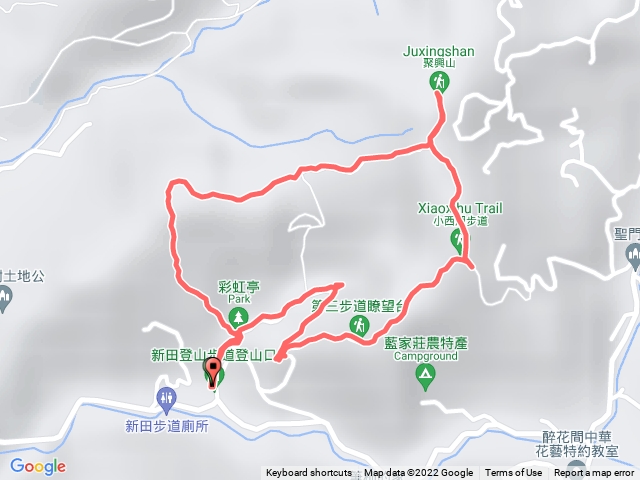 聚興山、新田登山步道
