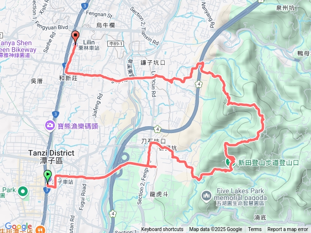1140713潭子車站聚興山林牛山栗林車站健走