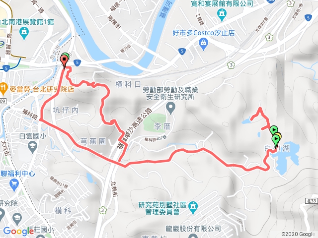 小南港山、白匏湖