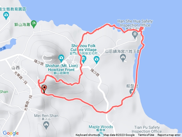 五虎山>山后沿岸>船型堡預覽圖