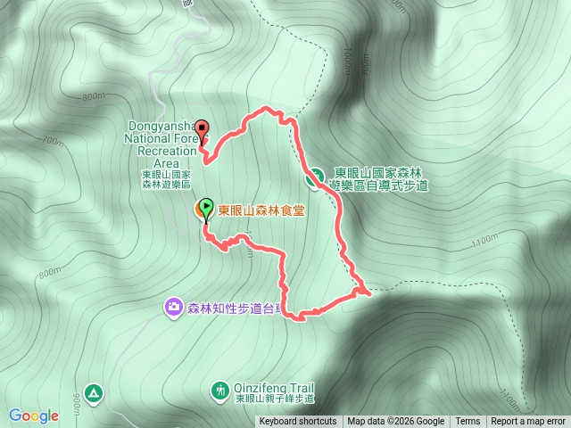 東眼山-餐廳到遊客中心預覽圖