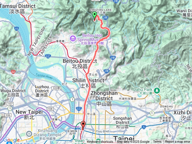 草山瀑布等步道