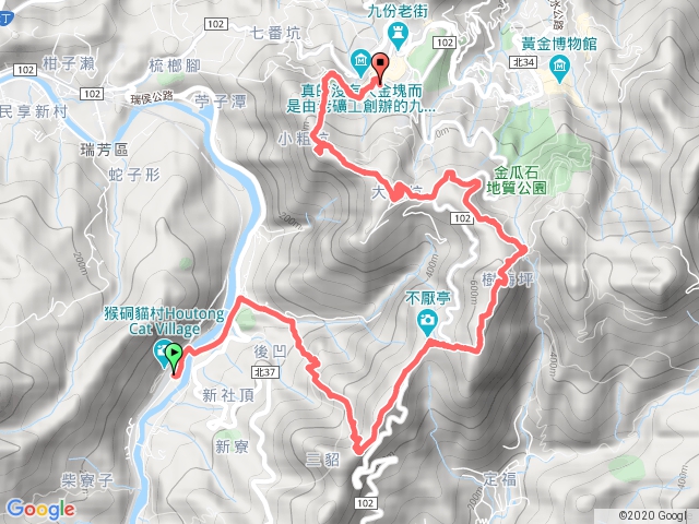 猴硐金字碑古道出九份