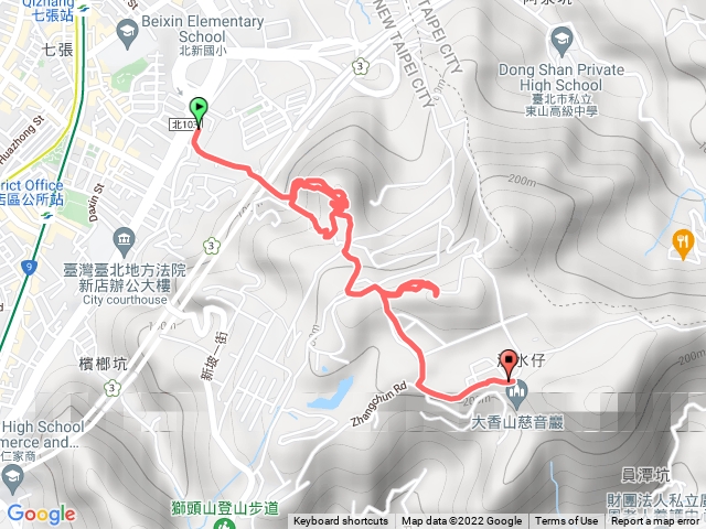 高麗坑山西北峰與高麗坑山