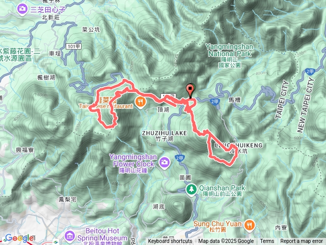 七星主、東、小油坑山、二子坪、大屯山