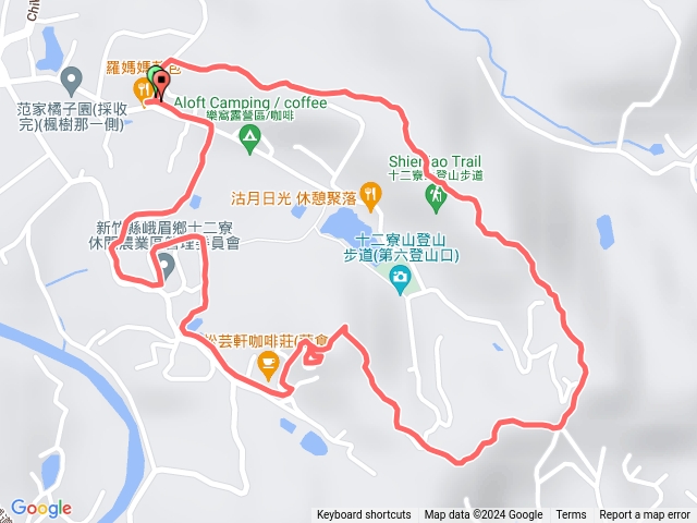 新竹峨眉十二寮登山步道環走