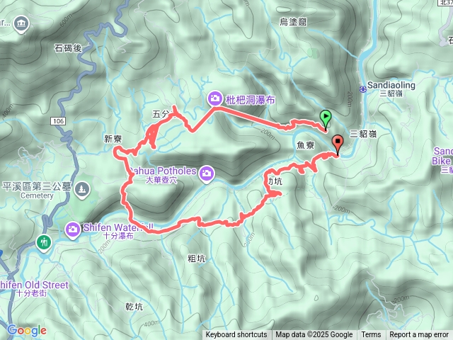 三貂嶺大華車站來回預覽圖