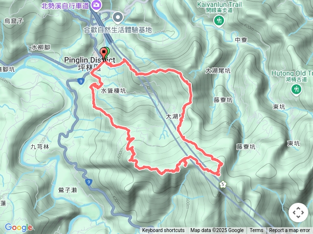 坪林三星：鬼子瀨尖、源茂山、和尚髻山O形