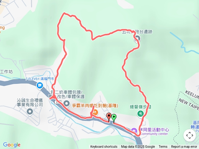 基隆總督嶺步道五坑山五坑湖預覽圖