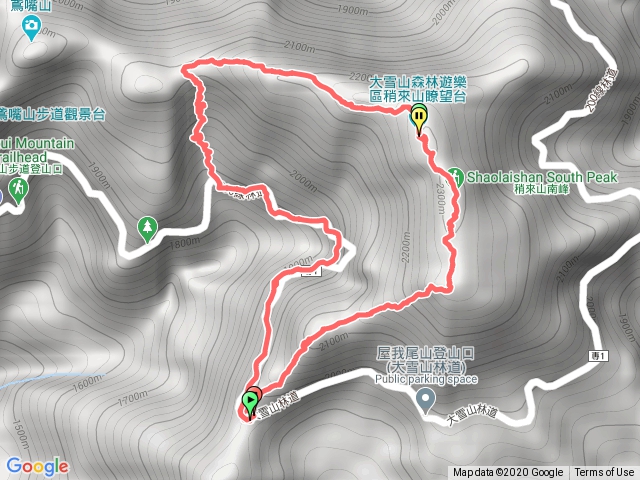 鳶嘴稍來山步道