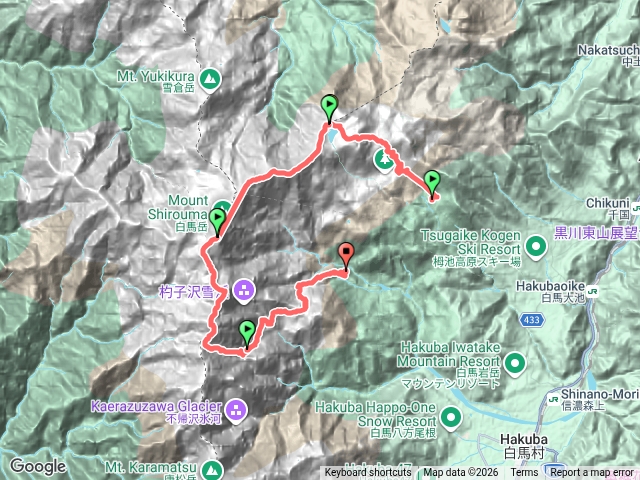 白馬三山縱走