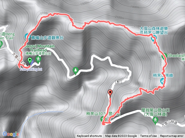 20230418橫嶺隧道左上鳶嘴稍來，30.5下