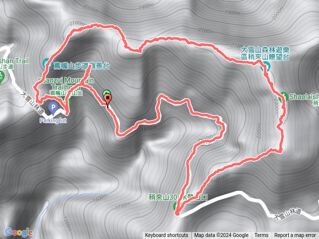 鳶嘴稍來O型-鳶嘴山、稍來山、稍來南峰預覽圖