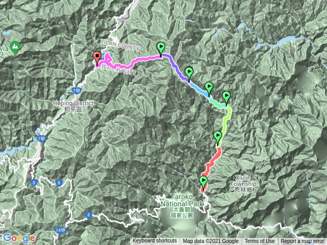 1100918   波浪溪、波浪山、大濁水南溪、上源谷、南湖圈谷山屋