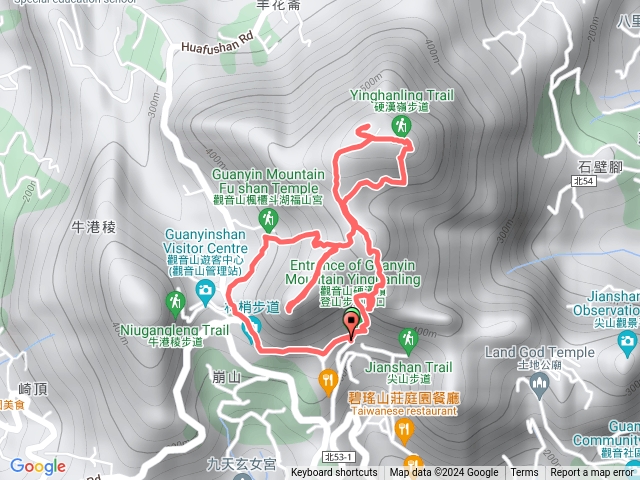 20240821五股觀音山密徑探幽（龍女岩五八山硬漢嶺硬姐嶺開山嶺小鷹岩O型）